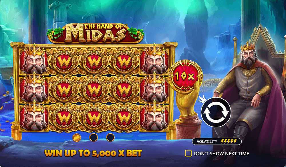 Основная информация о слоте The Hand of Midas